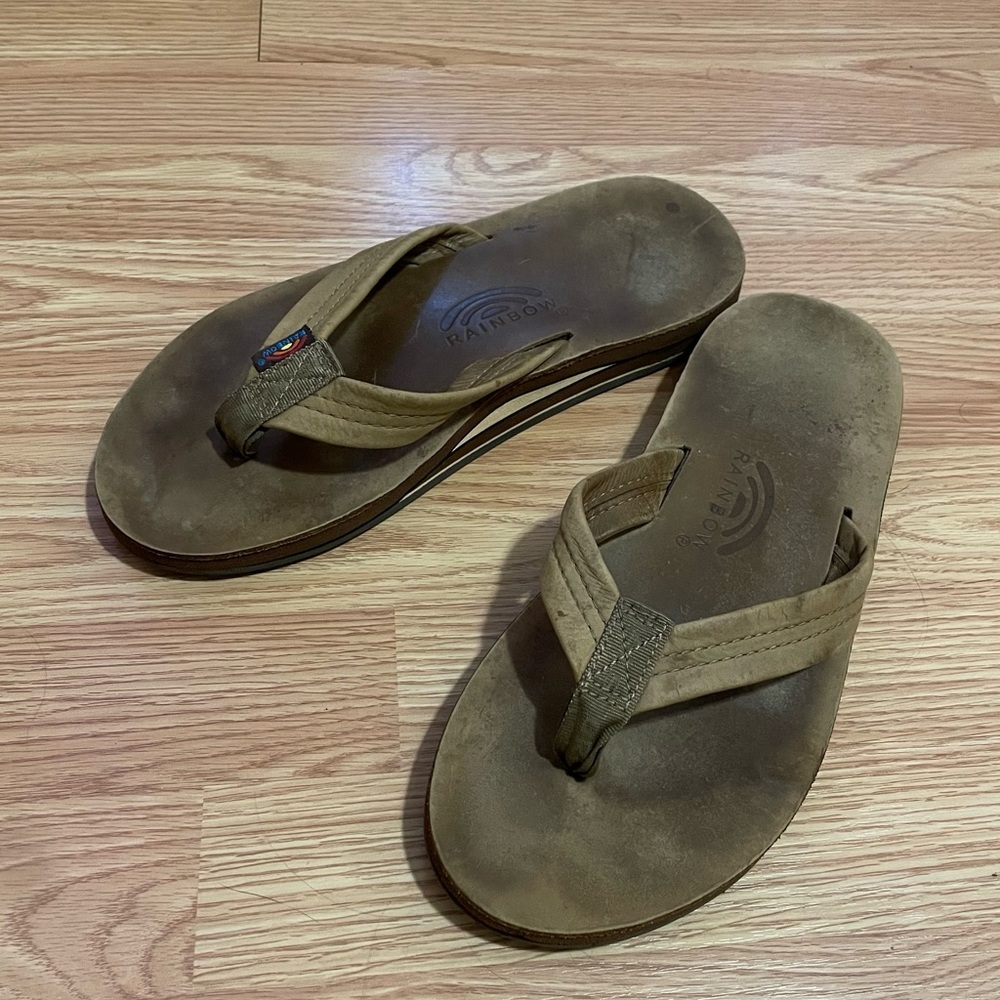 Rainbow Flip-Flops